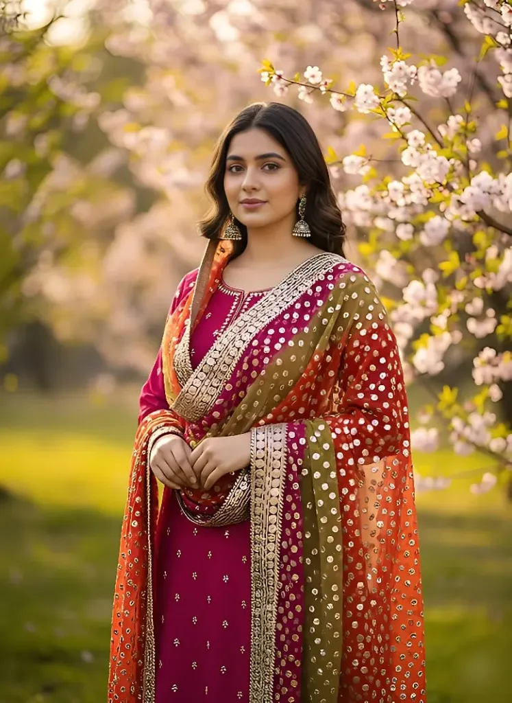 HAND MADE  Traditonal Rally Chunri Gotta Work Dupatta